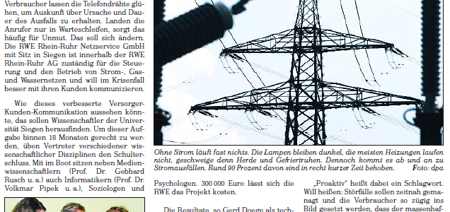 RWE will im Krisenfall besser mit den Kunden kommunizieren