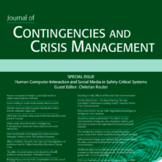 Prof. Reuter Appointed as Member of the Editorial Board in Journal of Contingencies and Crisis Management (JCCM)