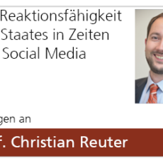 Interview mit Prof. Reuter: Zur Reaktionsfähigkeit des Staates in Zeiten von Social Media