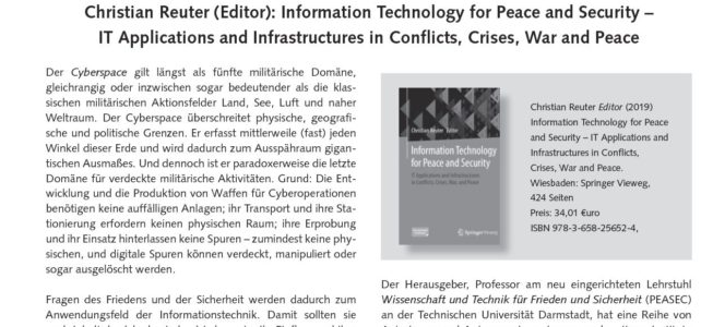 Rezension zu Information Technology for Peace and Security in FIfF-Kommunkation erschienen Rezension zu Information Technology for Peace and Security in FIfF-Kommunkation erschienen