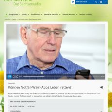 Können Notfall-Warn-Apps Leben retten? Prof. Reuter im MDR-Interview