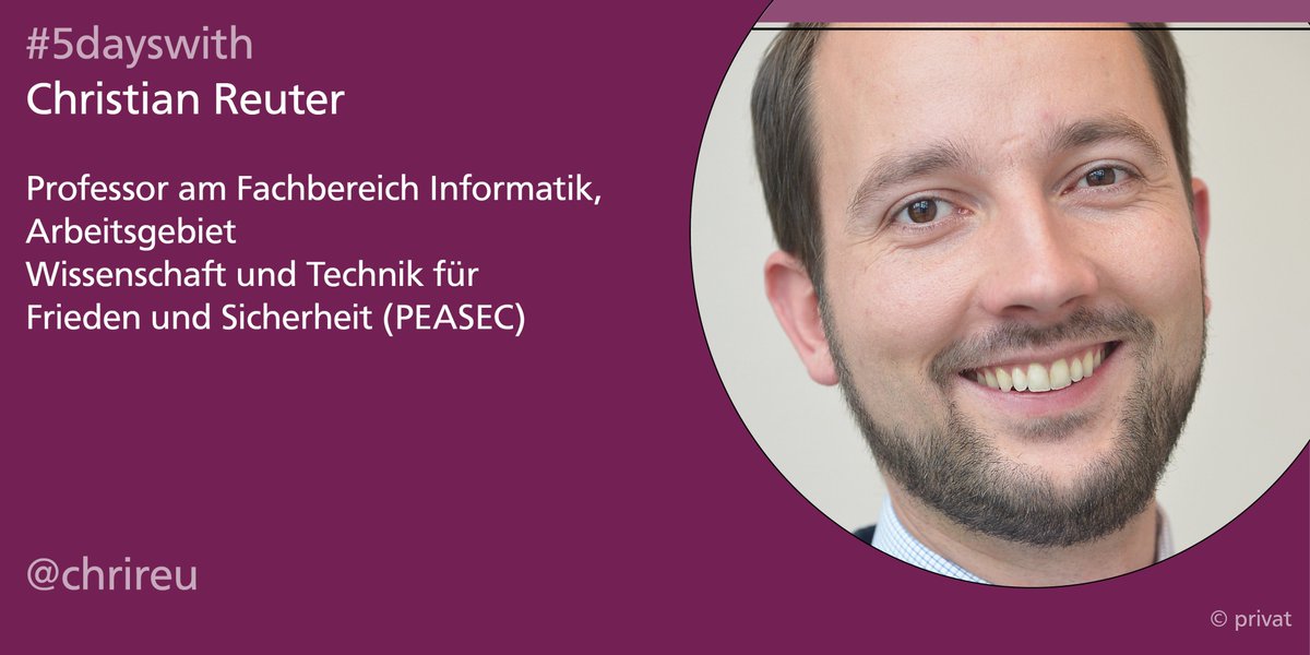 Christian Reuter Rwe TU Darmstadt #5dayswith auf Twitter mit Professor Christian Reuter ...