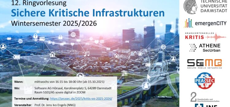 12. Ringvorlesung Sichere Kritische Infrastrukturen im WS 2025/2026